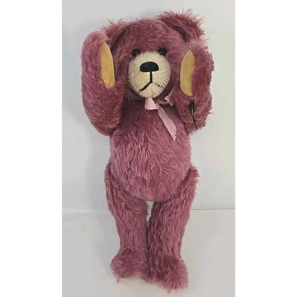 Johanna Haida Mohair Teddy Bear Martha Mueller‎ Rose Germany 1995 U317